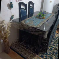 غذاخوری چهار نفری اصل چوب ومبل