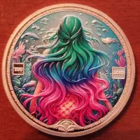 سکه روکش نقره رنگی یونانی زیباترین سکه جهان