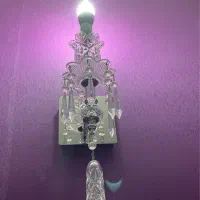 یک جفت لوستر کوچک دیواری کریستالی|لوستر و چراغ آویز|اهواز, کوی نفت|دیوار