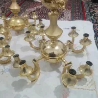 لوستر کلاسیک آبکاری طلا