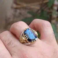 انگشتر نقره اسپرت یاقوت کبود عقاب|جواهرات|تهران, نبی اکرم|دیوار