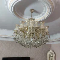 دو تا لوستر برنجی رنگ ثابت تضمینی|لوستر و چراغ آویز|تهران, تاکسیرانی|دیوار