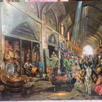 تابلوی رنگ روغن غیر چاپی امضاء دار