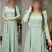 لباس مجلسی سبز کاهویی