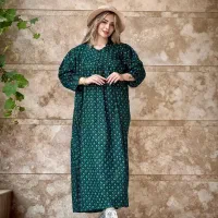 پیراهن نخی ماماسایز هندی