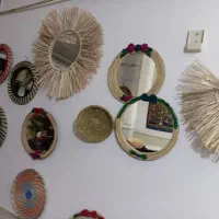 آینه های حصیری|آینه|قم, میرزائیه|دیوار