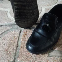 چرم مردانه کفش چرم طبیعی دست دوز 41درحدنو