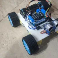 ربات بلوتوثی کنترل  از طریق گوشی و هم خودکار