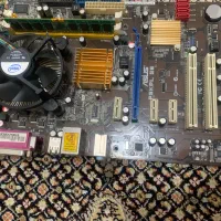 ست مادربرد ASUS P5KPL-SE با CPU، فن و رم DDR2