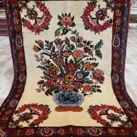 زرع و نیم بختیاری نقشه گلدانی پشم و رنگ طبیعی