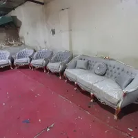 مبل استیل راحتی کلاسیک گردو راش مبل زمرد|مبلمان خانگی و میز عسلی|رباط‌کریم, |دیوار