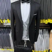 کت و شلوار اسلیم فیت پارچه ترک خارجی