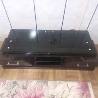 میز ال ای دی  چوب و شیشه ترکی