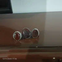 سه عدد انگشتر نقره فروشی