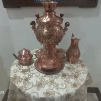 سماور وسینی .پارچ .جام وقوری .مس زنجان