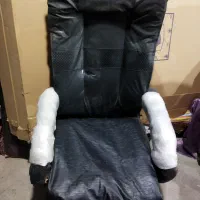 صندلی اداری پشتی بلند چرخدار تمام چرم|مبلمان اداری|مریوان, |دیوار