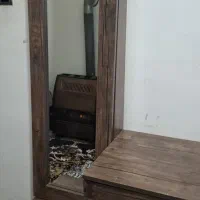 کمد قهوه‌ای آینه‌دار محکم و جادار (۴ کشو)