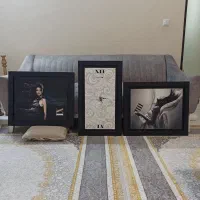ساعت دیواری تابلو ۳ تیکه
