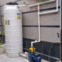 نصب پمپ، تانکر آب، شیر الات، لوله کشی و تاسیسات