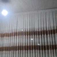 دوعددپرده کتان