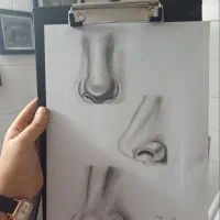 نقاشی پرتره سیاه قلم|تابلو، نقاشی، عکس|یزد, |دیوار