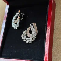 گوشواره جواهری نقره ۹۲۵