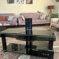 میز تلویزیون شیشه ای