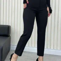 شلوار کرپ مشکی و شلوار لی مجلسی زنانه