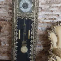 ساعت ایستاده فلزی طرح برنج