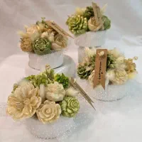 باکس گل شمع گیفت شمع باکس گل