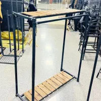 یو دار بند رخت  اتاق پرو پرده دار رگال مخملی