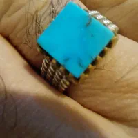 انگشتر نقره925 سنگ فیروزه نیشابور