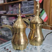 دله قهوه برنجی اصل|سماور، چای‌ساز، قهوه‌ساز|کاکی, |دیوار