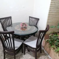 میز ناهارخوری ۴نفره درحدنونونو|میز و صندلی غذاخوری|شیراز, مسلم|دیوار