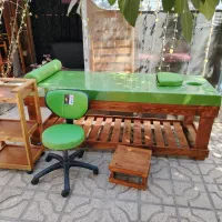 تخت تتو ماساژ لیزرچوبی