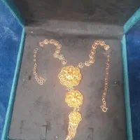 گردنبند نقره ۹۲۵ آبکاری طرح طلا