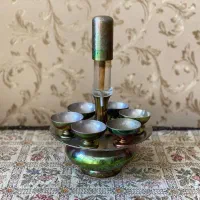 تنگ با شش عدد ظرف مزه خوری