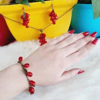 انواع گردنبدودستبدوگوشواره انار|بدلیجات|تهران, شاهین|دیوار