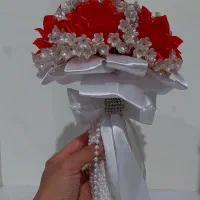 دسته گل عروس|گل مصنوعی|کارون, |دیوار