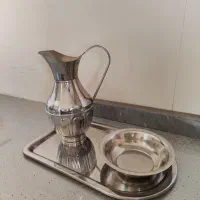 سماور گازی نوبل در حد نو سالم پارچ استیل کاسه سینی|سماور، چای‌ساز، قهوه‌ساز|تهران, پاسداران|دیوار