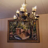 لوستر ۶شاخه برنز|لوستر و چراغ آویز|اصفهان, امیرعرب|دیوار