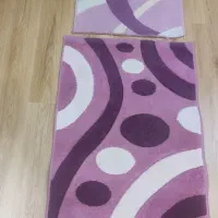 فرش و پادری اتاق خواب بنفش رنگ