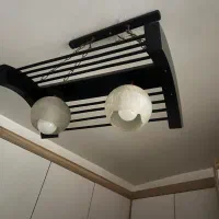 ۲ عدد لوستر مدرن مشکی