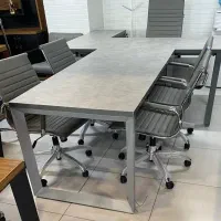 میز مدیریت و کنفرانس 4 نفره مدرن پایه فلزی مدل K87