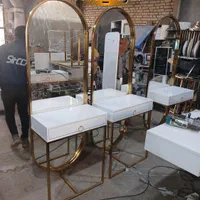 اینه ارایشگاهی فلزی مدل پایه دار