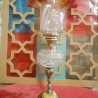 چراغ نفتی گردسوز برنجی|کلکسیون اشیاء عتیقه|مشهد, کوه سنگی|دیوار