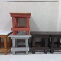 چهارپایه چوبی با کیفیت بالا.پیچ مهره شده