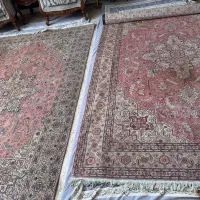 فرش هریس پیازی نخ پنبه ۶ متری گل ابریشم