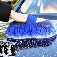دستکش اسفنجی شست‌وشو و پولیش خودرو