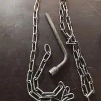 قفل زنجیر موتور وآچارچرخ آره باغبونی و قلم بنایی